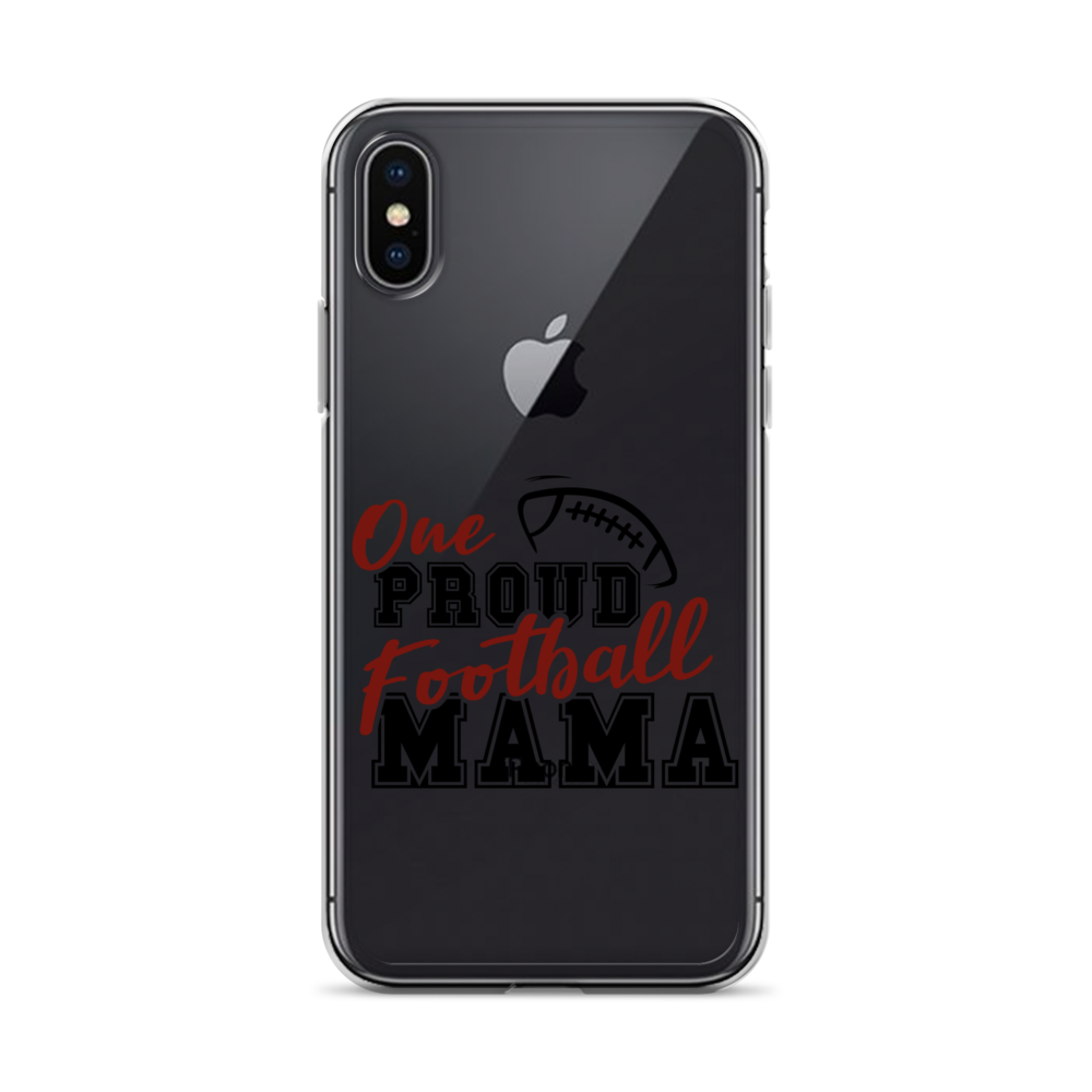 One Proud Football Mom Clear Case for iPhone®