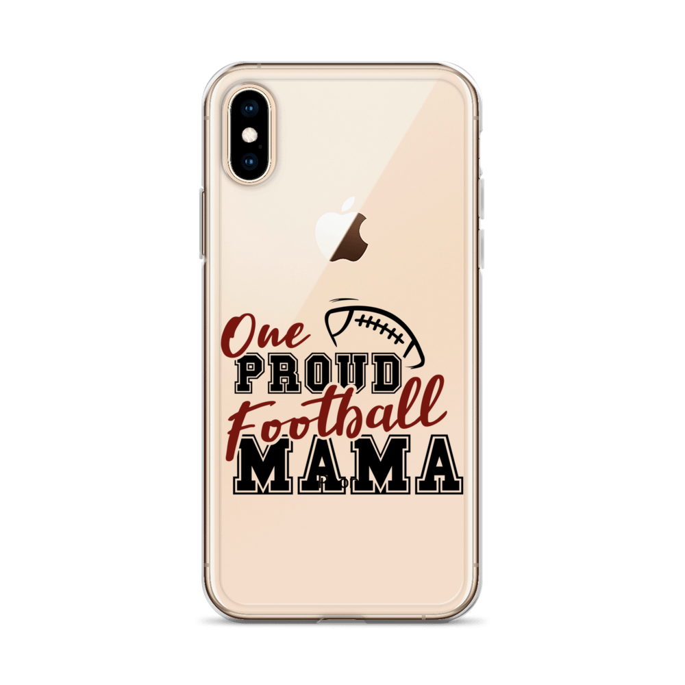 One Proud Football Mom Clear Case for iPhone®