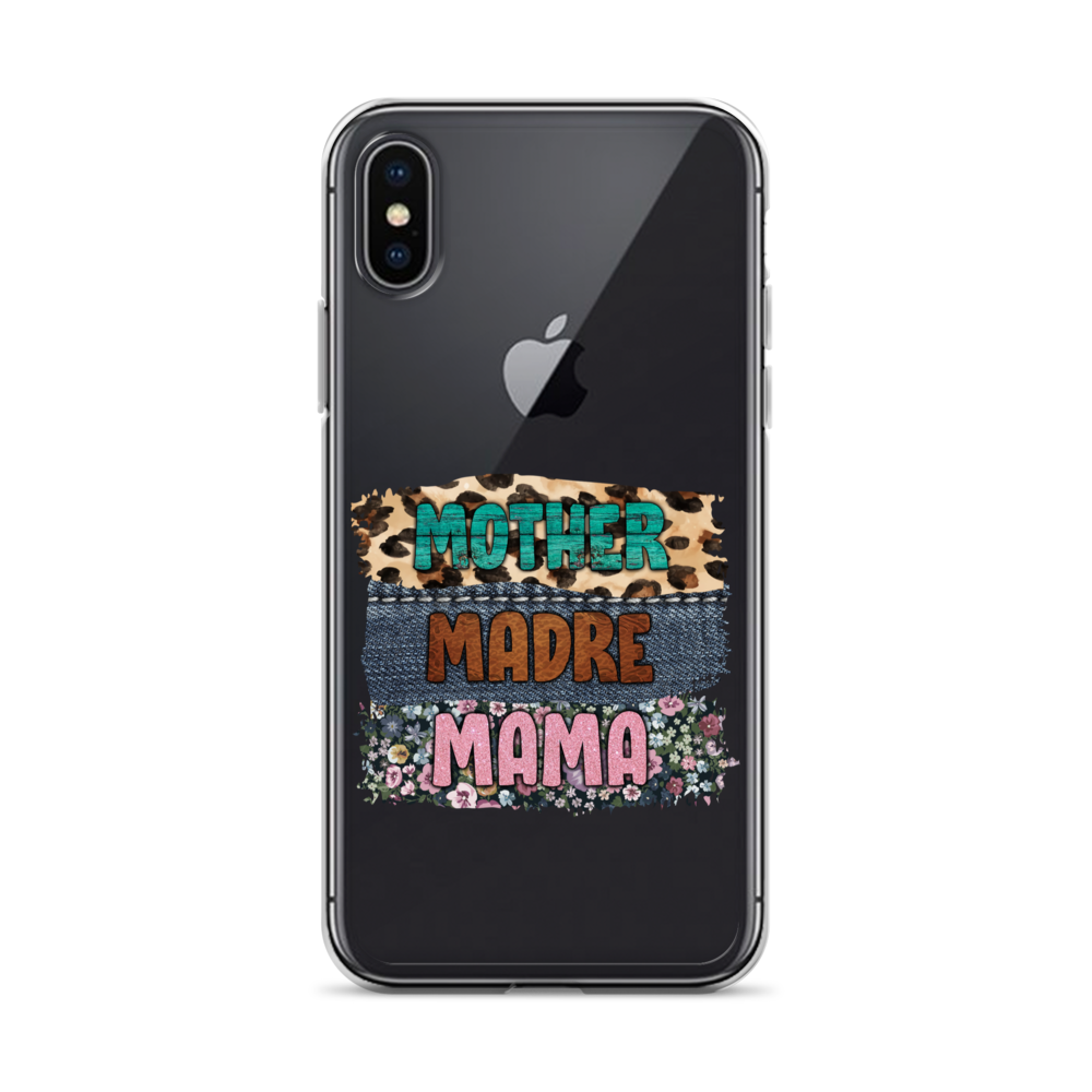 Mother, Mader, Mama Clear Case for iPhone®