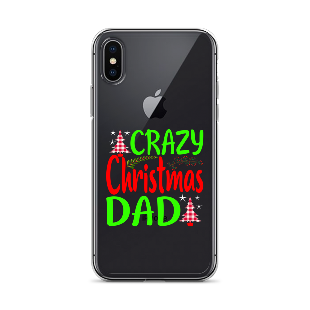 Crazy Christmas Dad Clear Case for iPhone®