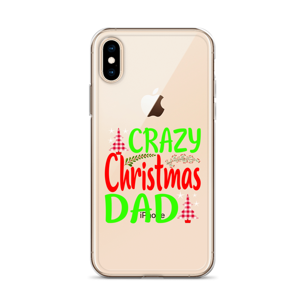 Crazy Christmas Dad Clear Case for iPhone®