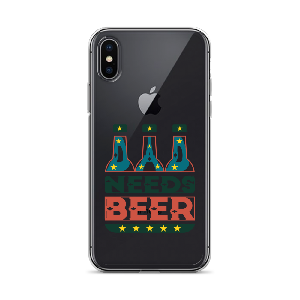 Dad Needs Beer Clear Case for iPhone®