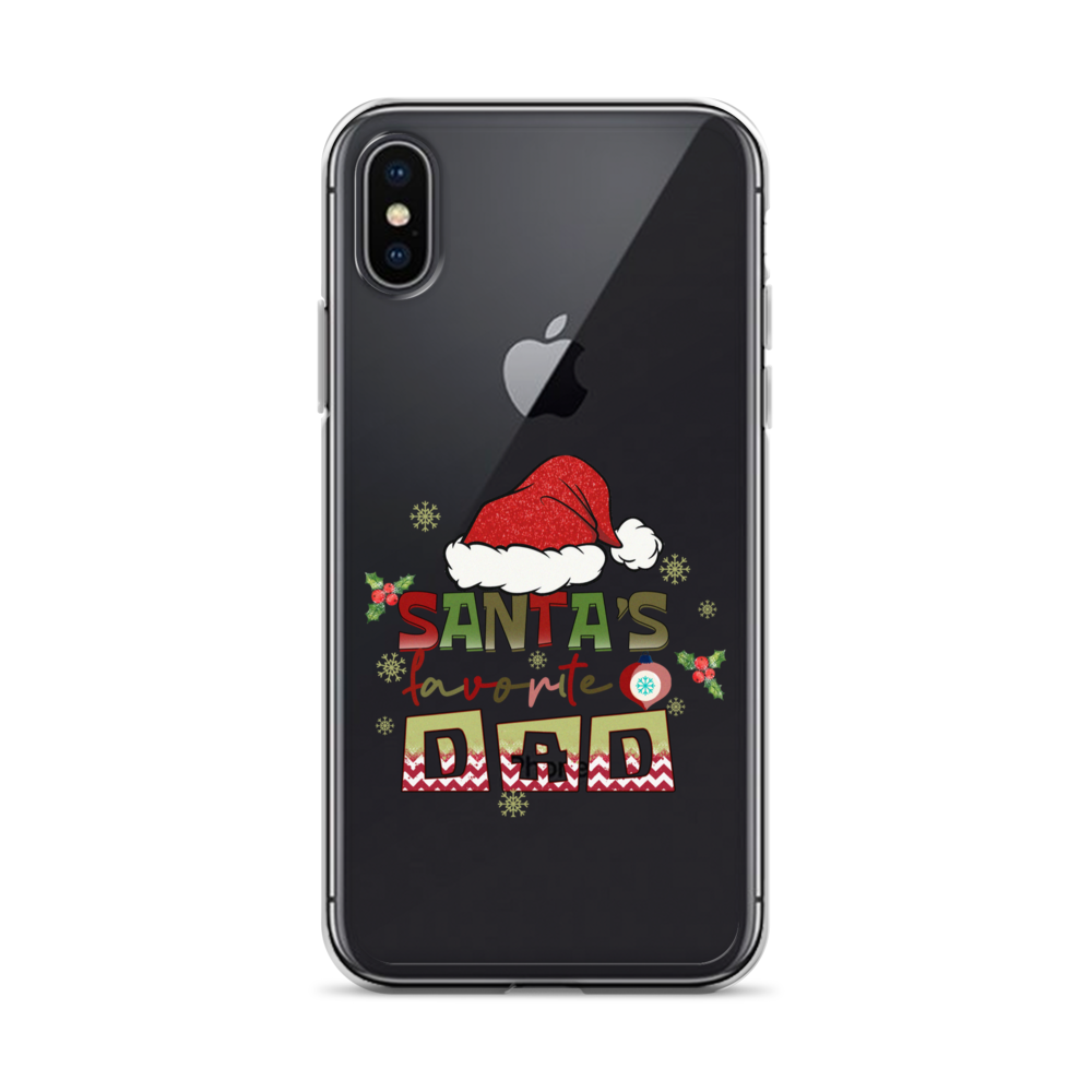 Santa's Favorite Dad Clear Case for iPhone®