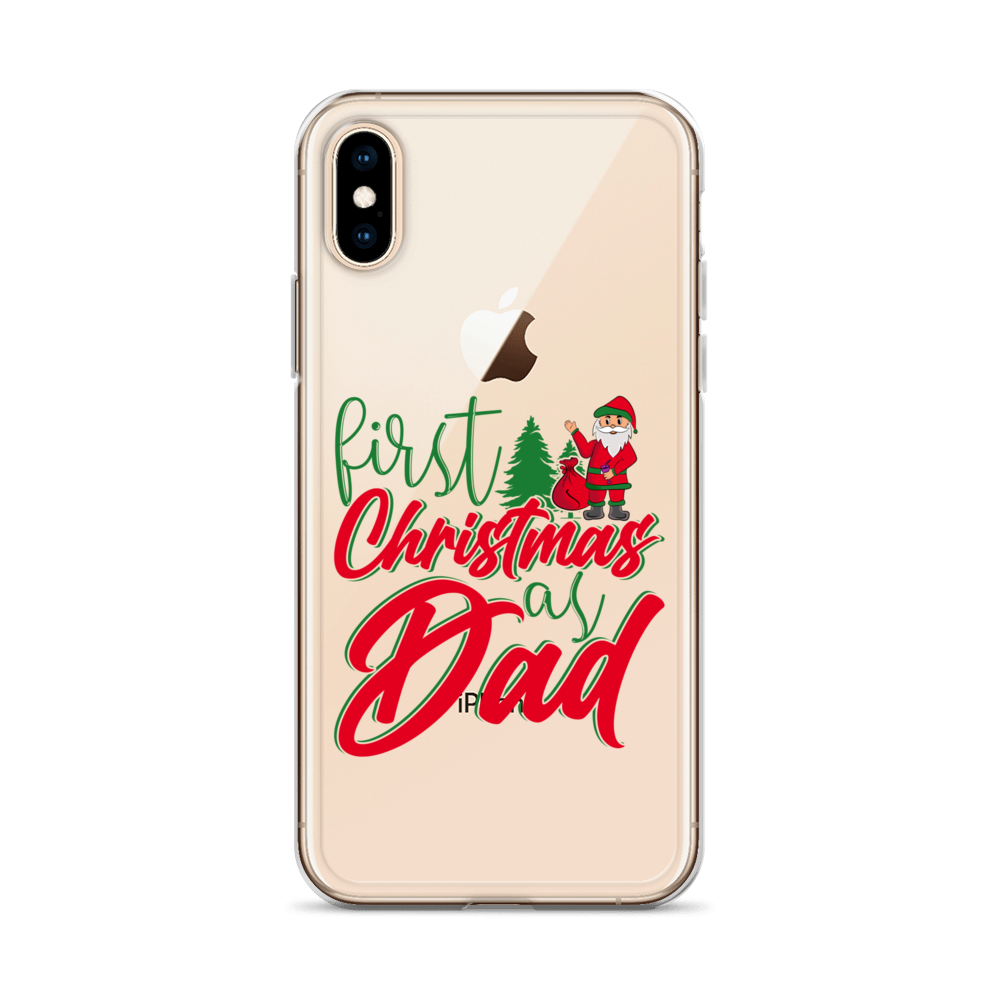 First Christmas As Dad Clear Case for iPhone®