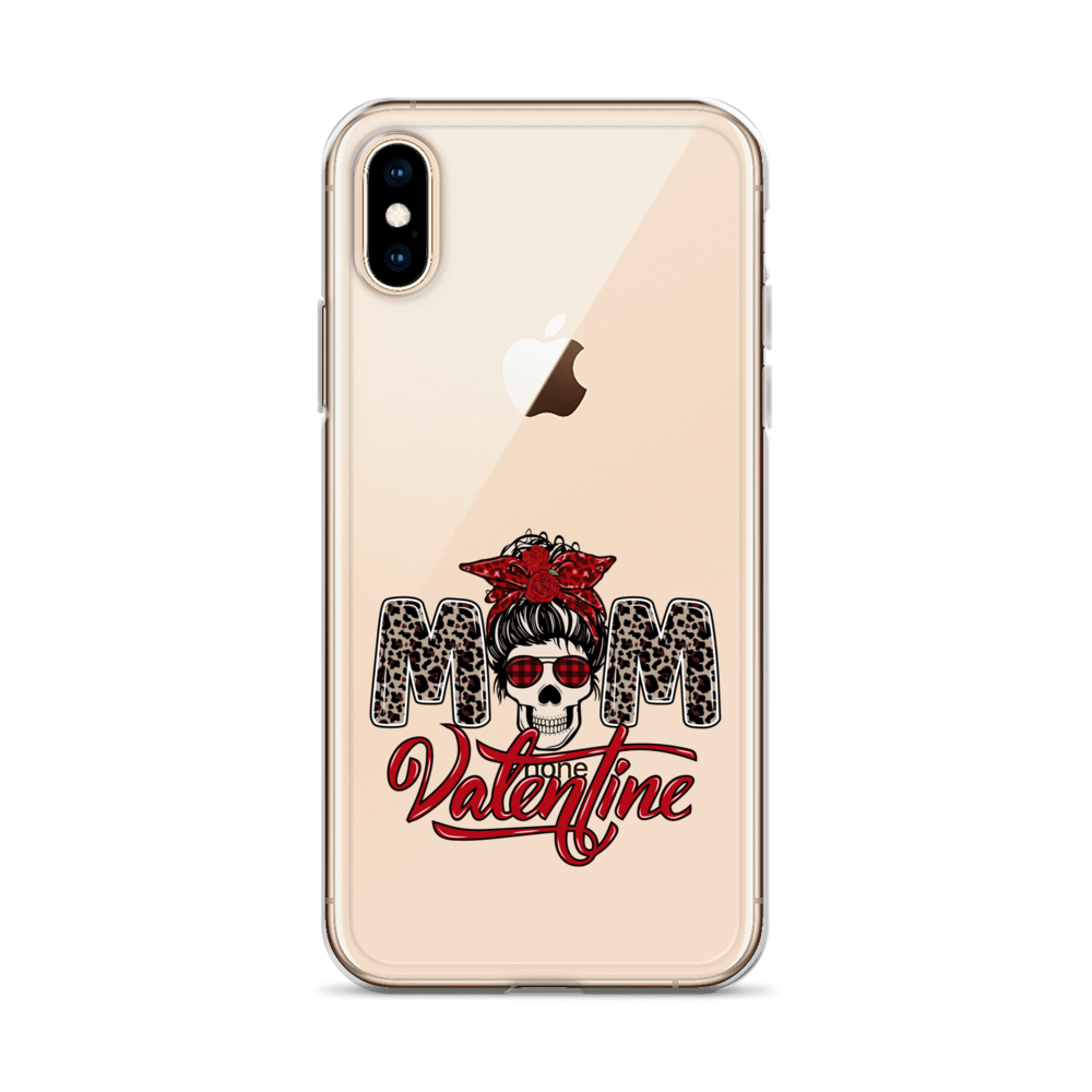 Skull Mom Valentine Clear Case for iPhone®