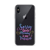 Sorry Girls Mommy Is My Valentine Clear Case for iPhone®