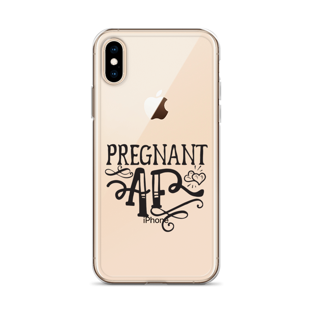 Pregnant AF Clear Case for iPhone®