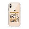 Pregnant AF Not A Food Baby Clear Case for iPhone®