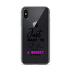 Just Want to Tell You A Secret I'm Pregnant Clear Case for iPhone®