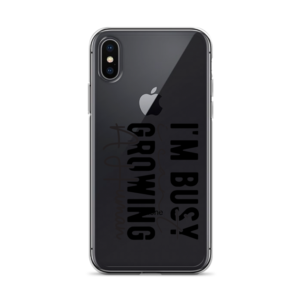 I Can't I'm Busy Growing A Human Clear Case for iPhone®