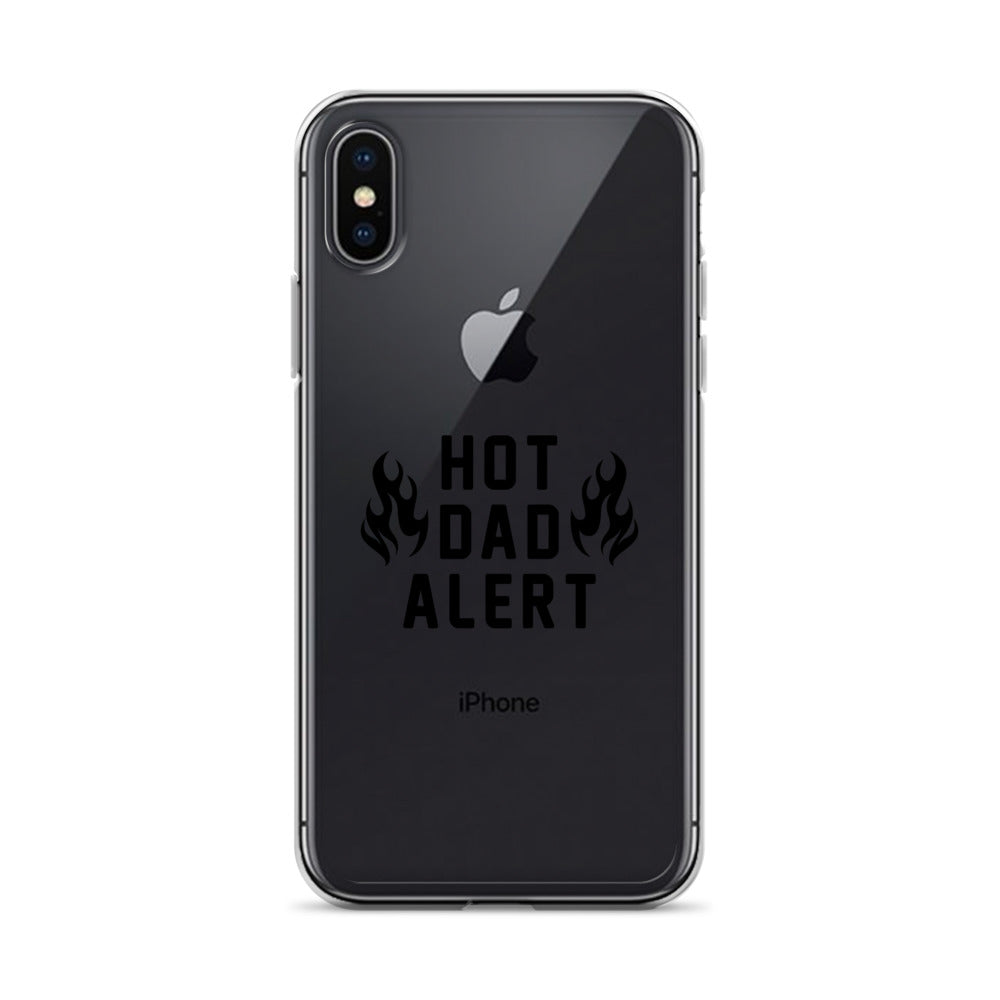 Hot Dad Alert Clear Case for iPhone®