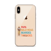 Papa, Bald Head, Bearded, Tattooed Clear Case for iPhone®