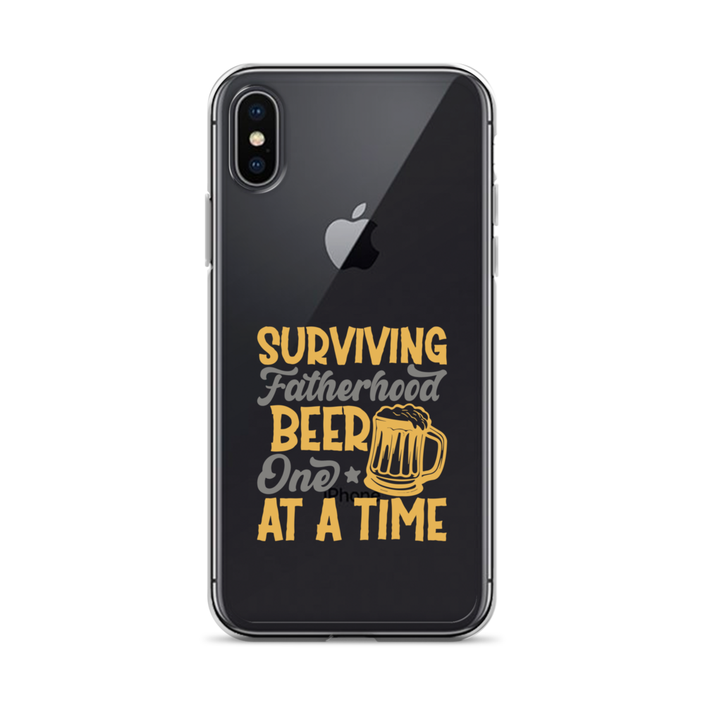 Surviving Fatherhood One Beer At A time Clear Case for iPhone®