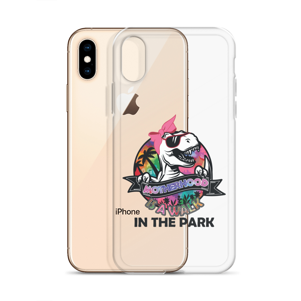 Motherhood Is A Walk In The Park Clear Case for iPhone®