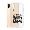 My Favorite Baseball Player Calls Me Mom Clear Case for iPhone®