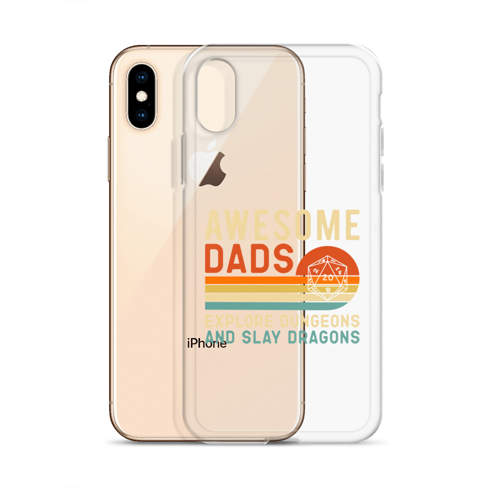 Awesome Dads Explore Dungeons And Slay Dragons Clear Case for iPhone®