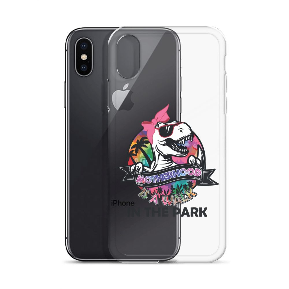 Motherhood Is A Walk In The Park Clear Case for iPhone®