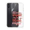 All Mom Wants Is A Silent Night Clear Case for iPhone®