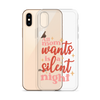 All Mom Wants Is A Silent Night Clear Case for iPhone®