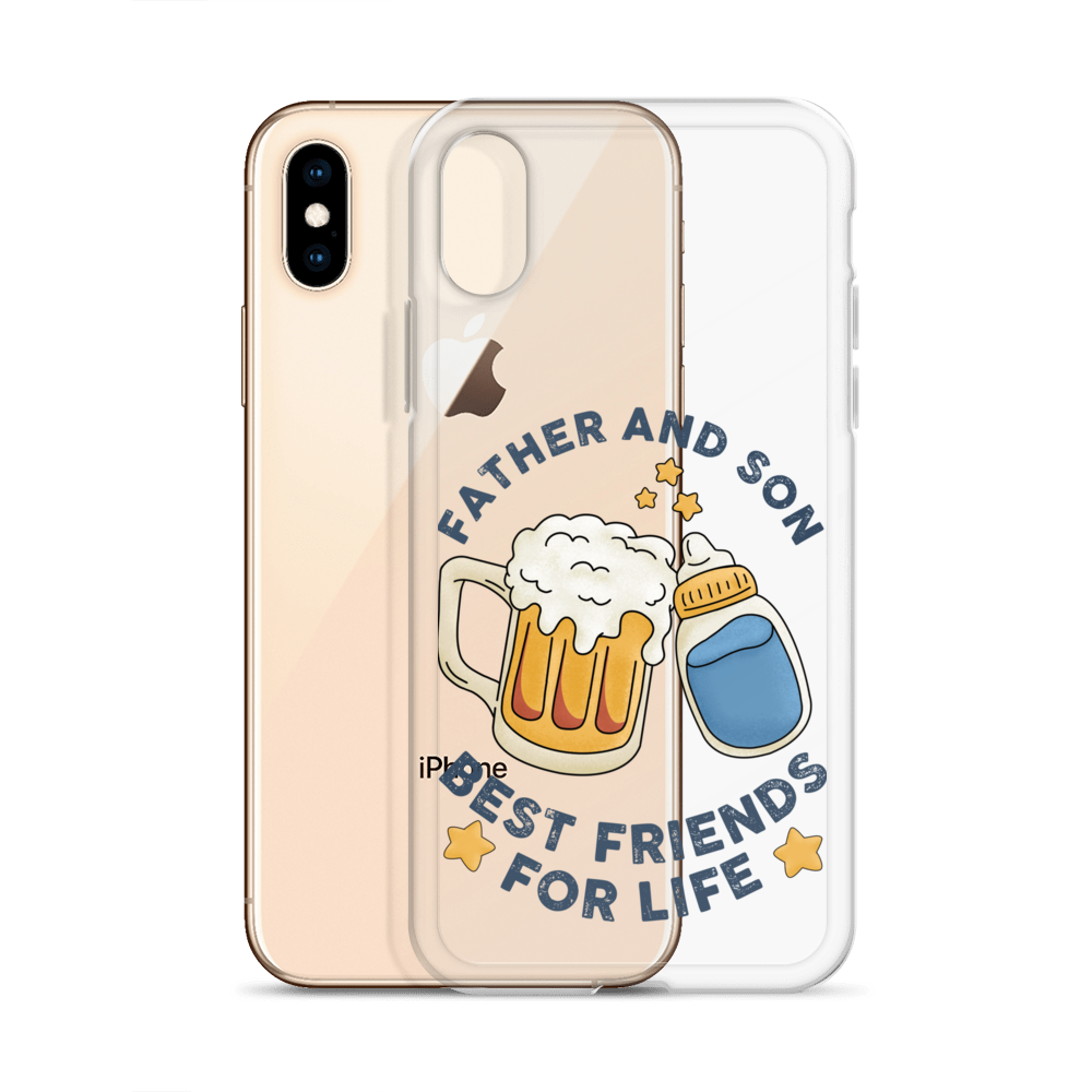 Father And Son Best Friends For Life Clear Case for iPhone®