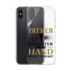 Father And Daughter Tide By Hand Heart To Heart Clear Case for iPhone®