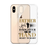 Father And Daughter Tide By Hand Heart To Heart Clear Case for iPhone®