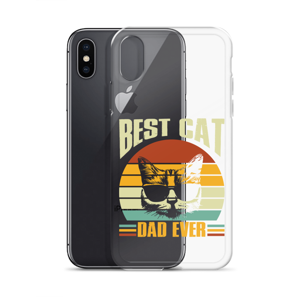 Best Cat Dad Ever Clear Case for iPhone®