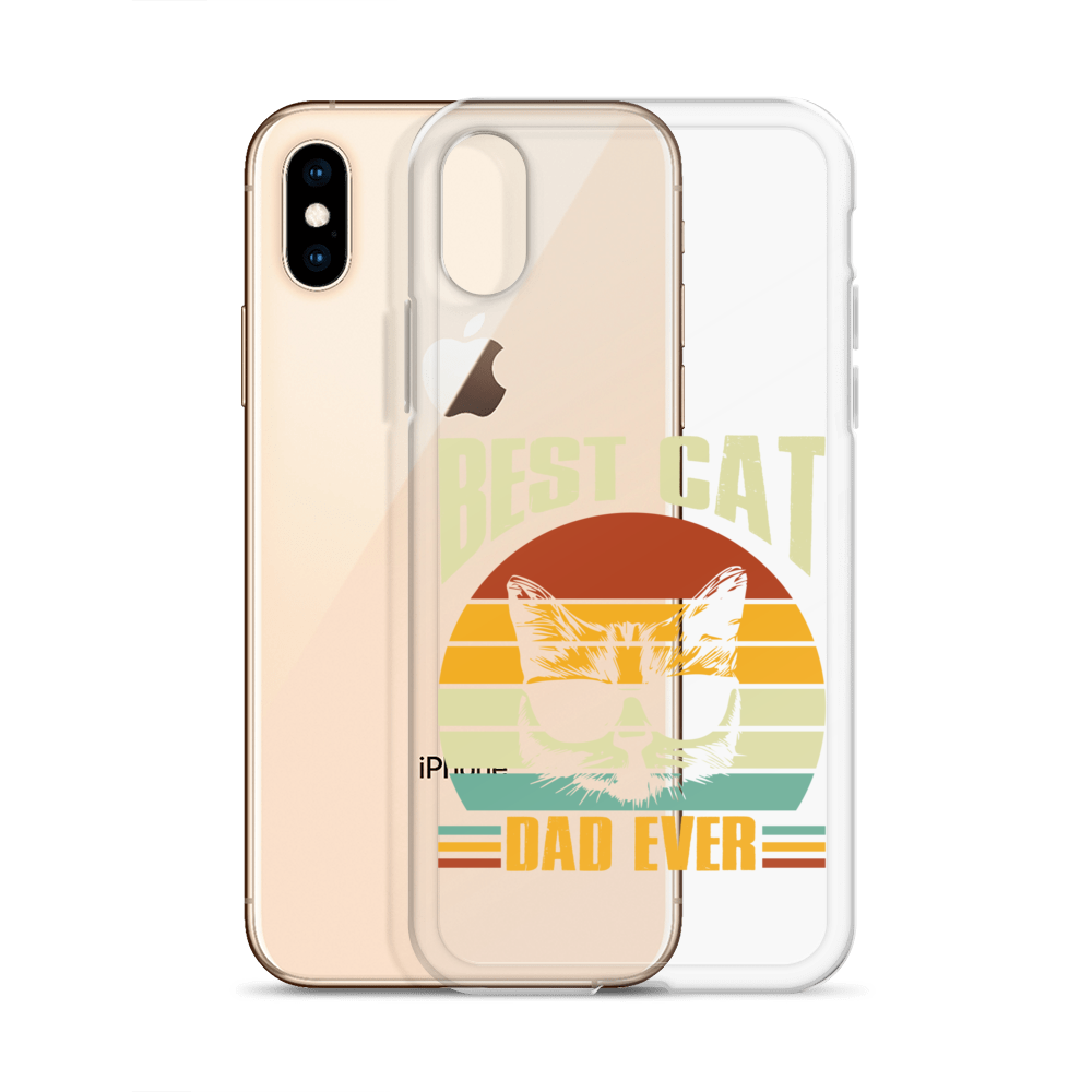 Best Cat Dad Ever Clear Case for iPhone®