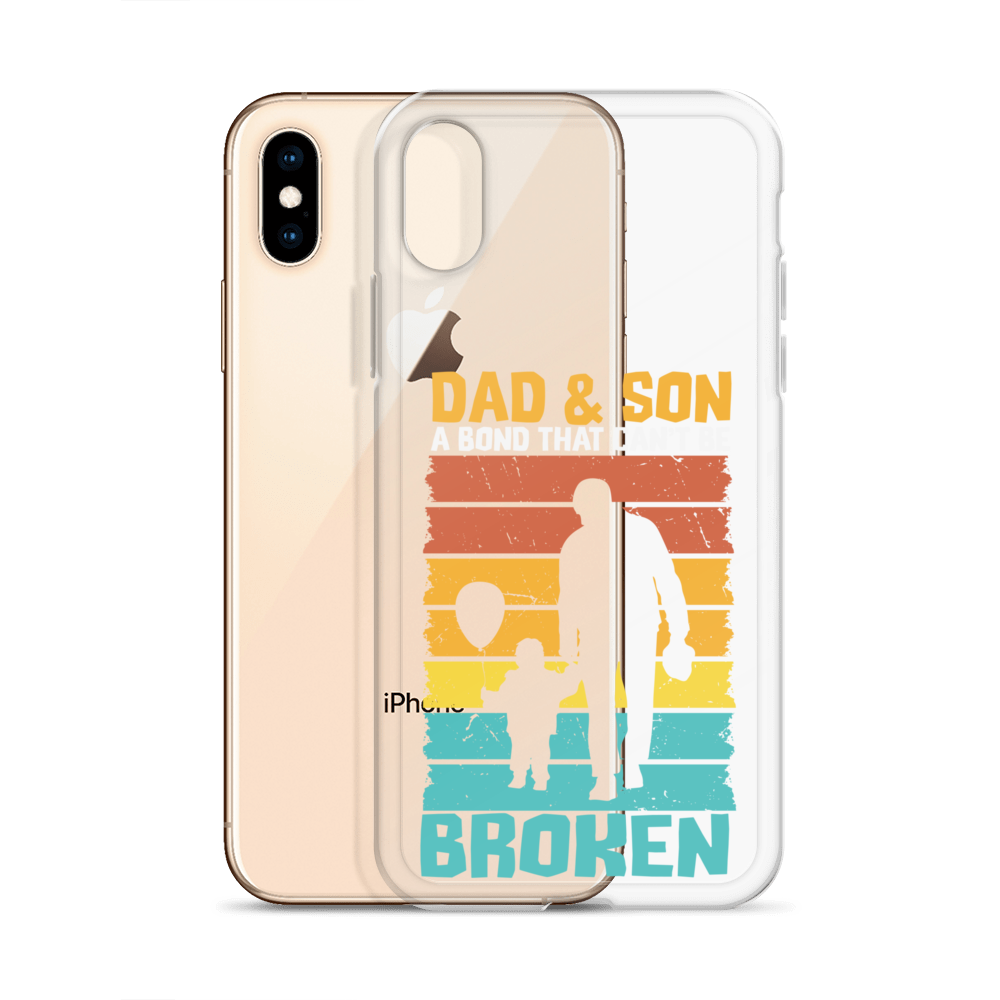 Dad And Son A Bond that can't Be Broken Clear Case for iPhone®