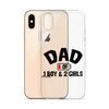 Dad Of 1 Boy And 2 Girls Clear Case for iPhone®