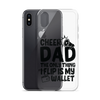 Cheer Dad Th Only Thing I Flip Is My Wallet Clear Case for iPhone®