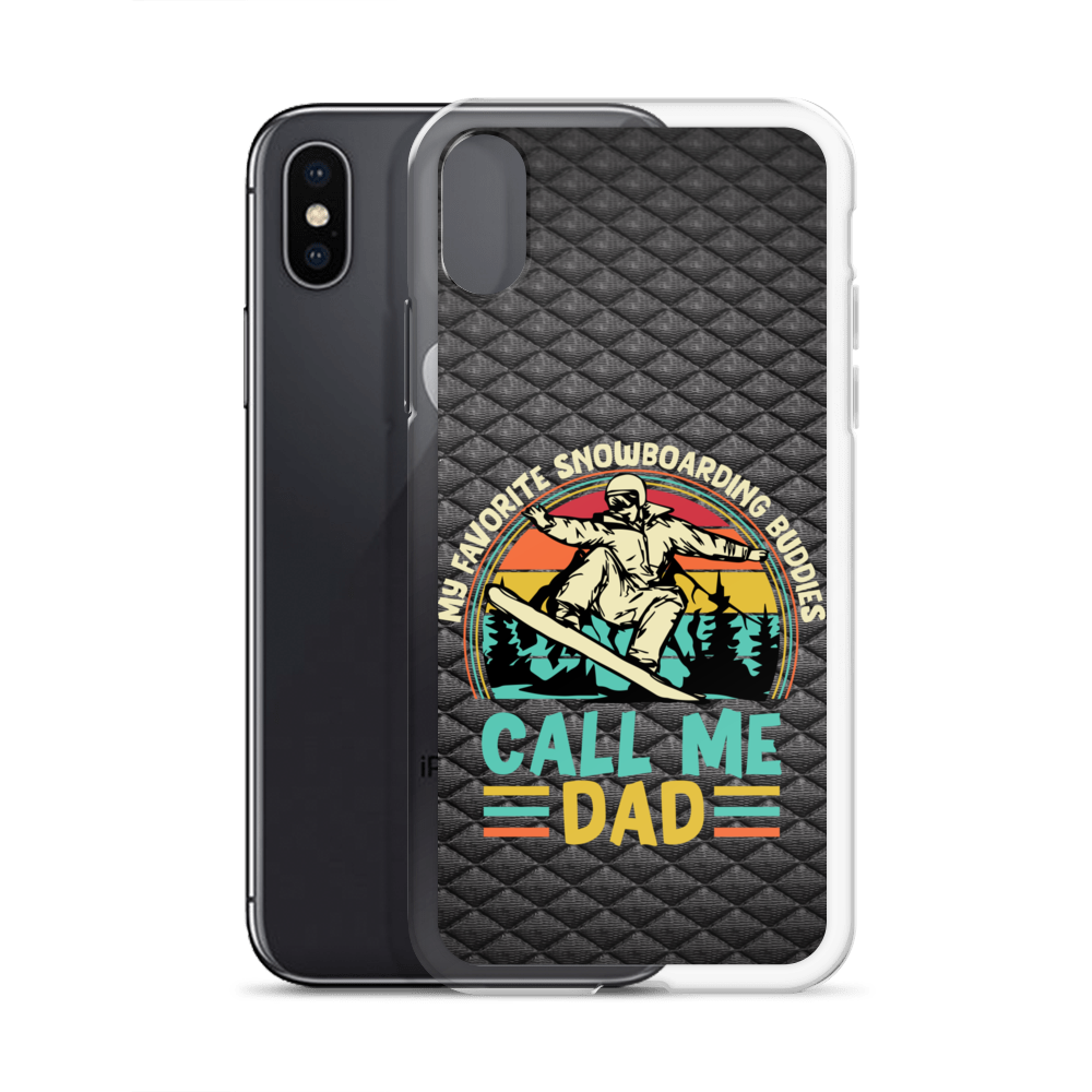 My Favorite Snowboarding Buddies Call Me Dad Clear Case for iPhone®