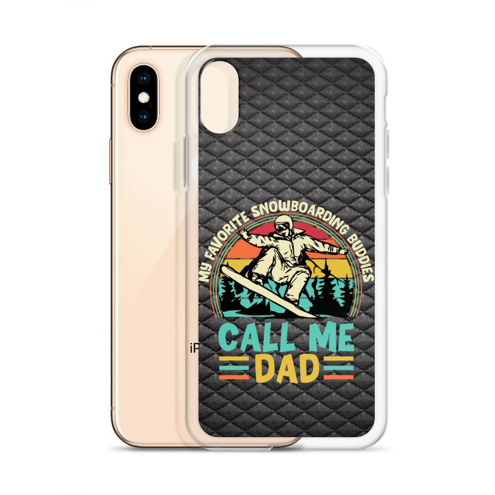 My Favorite Snowboarding Buddies Call Me Dad Clear Case for iPhone®