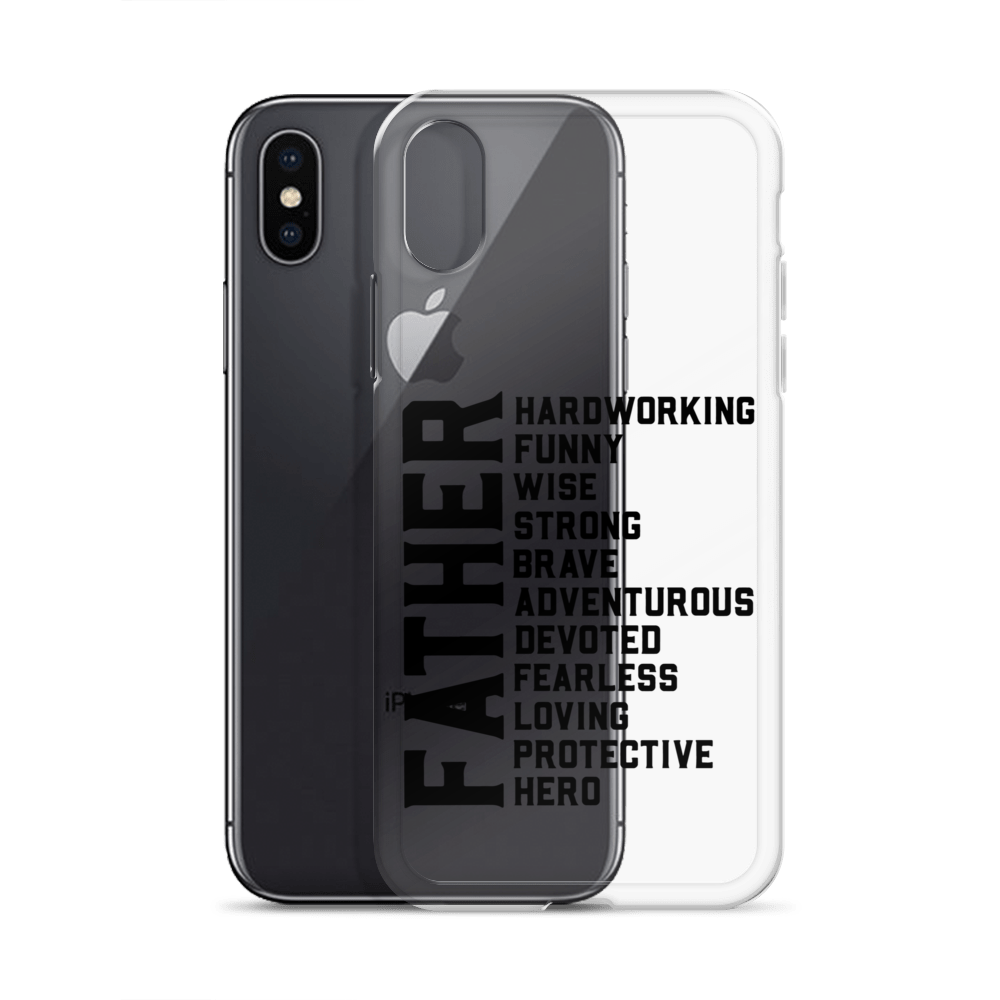 Father Hardworking funny Wise Strong Clear Case for iPhone®