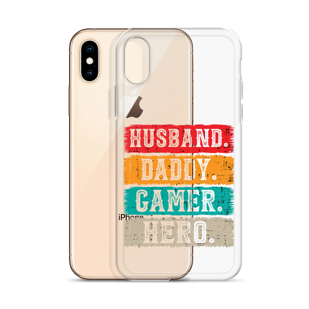 Husband, Daddy, Gamer, Hero Clear Case for iPhone®