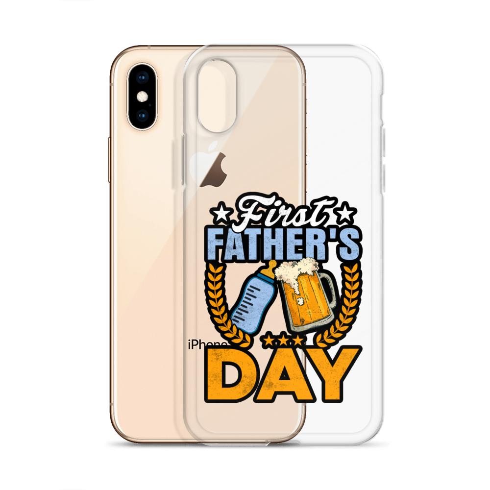 Father's First Day Clear Case for iPhone®