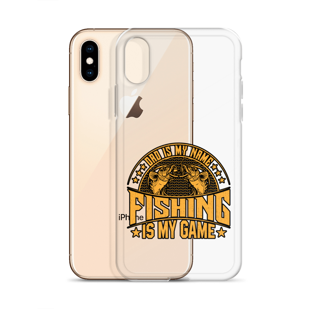 Dad Is My Name Fishing Is My Game Clear Case for iPhone®