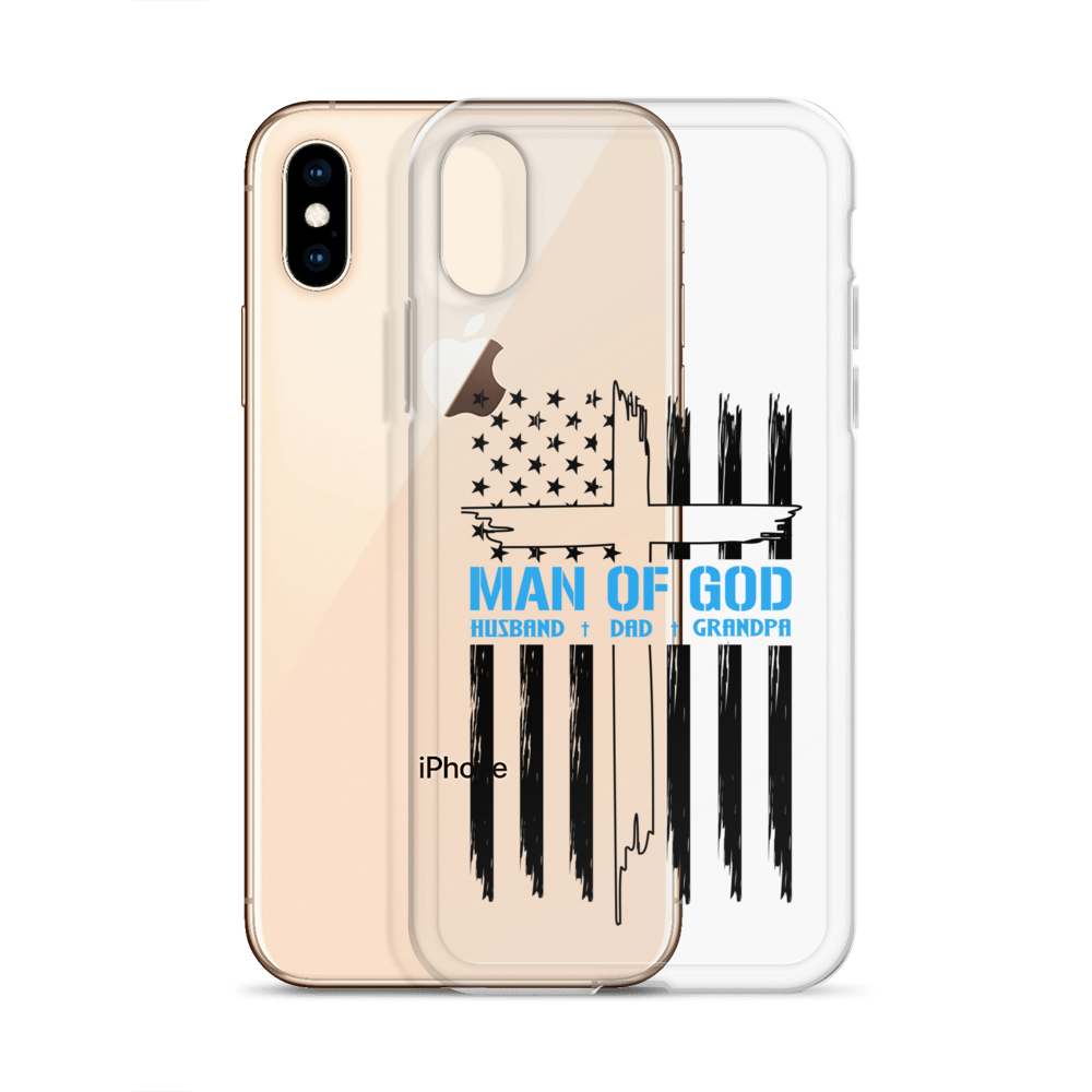 Man Of God Husband Dad Grandpa Clear Case for iPhone®