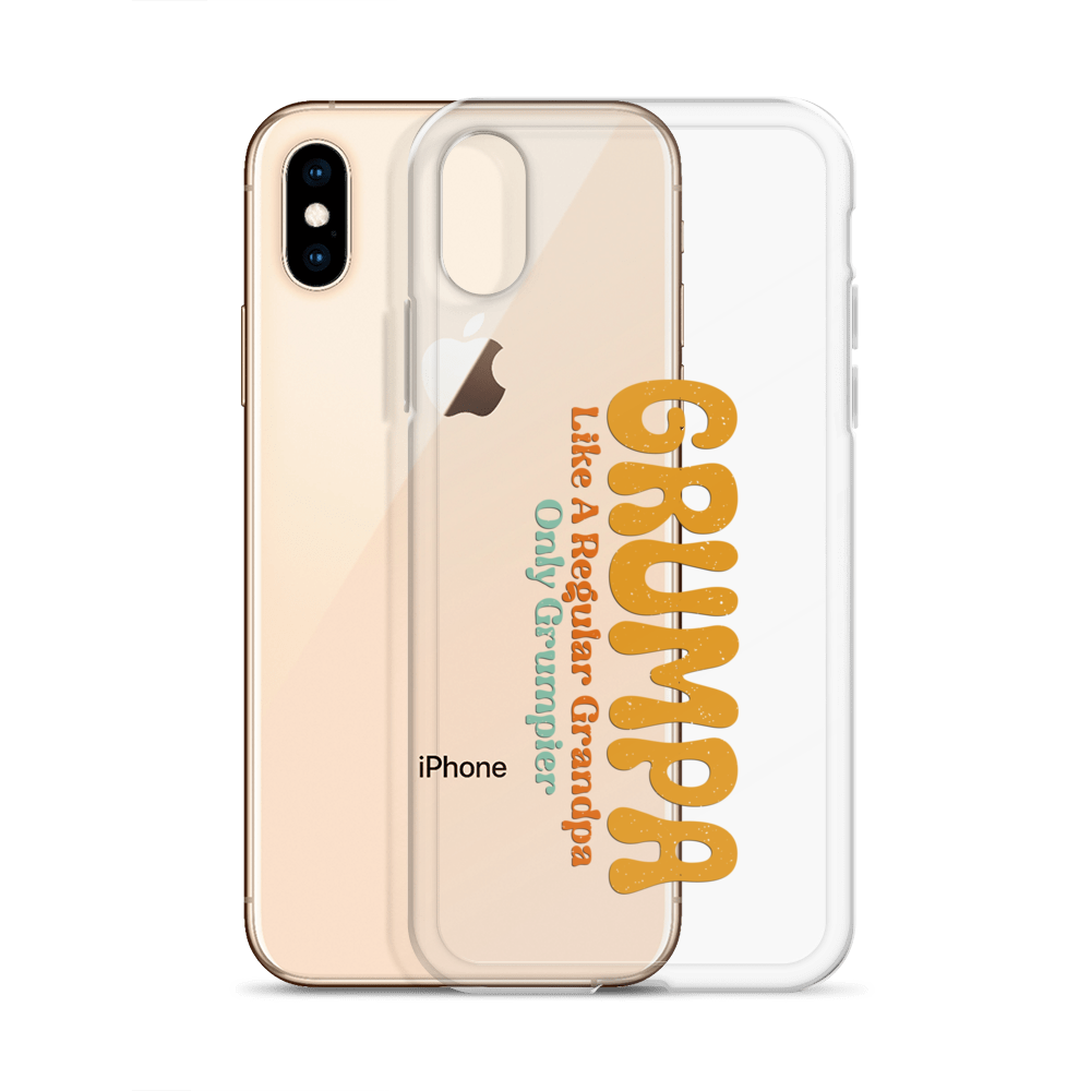 Grumpa Like A Regular Grandpa Only Geumpier Clear Case for iPhone®