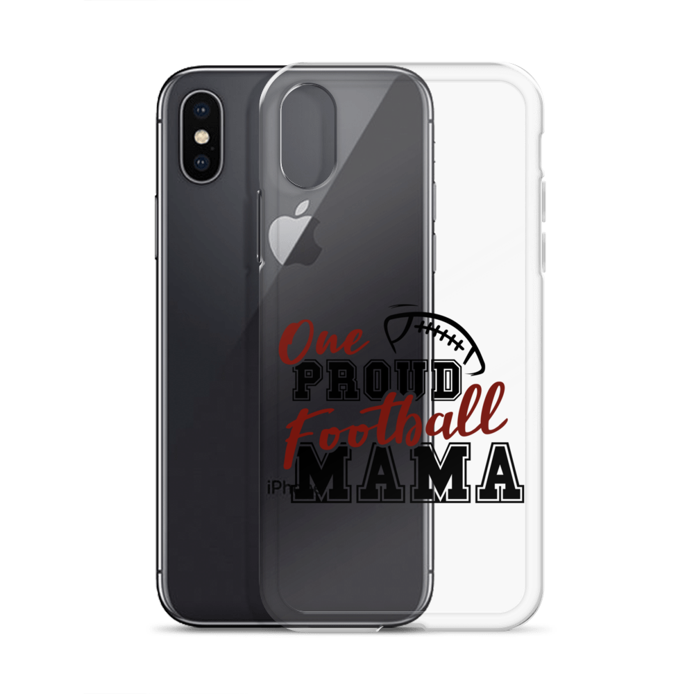 One Proud Football Mom Clear Case for iPhone®