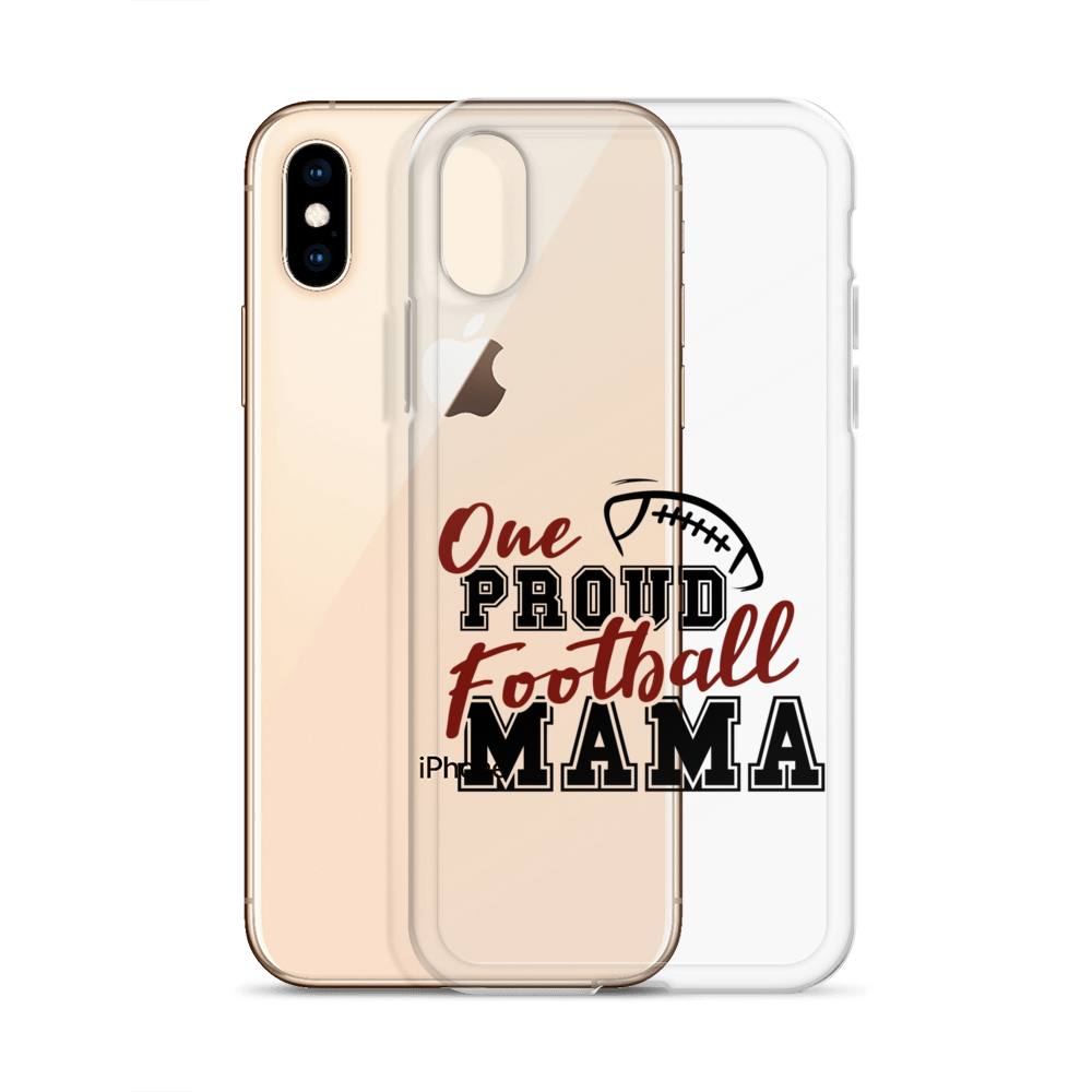 One Proud Football Mom Clear Case for iPhone®