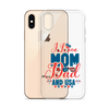 I Love Mom, Dad And USA Clear Case for iPhone®