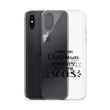 Come On Christmas Daddy Needs New Socks Clear Case for iPhone®