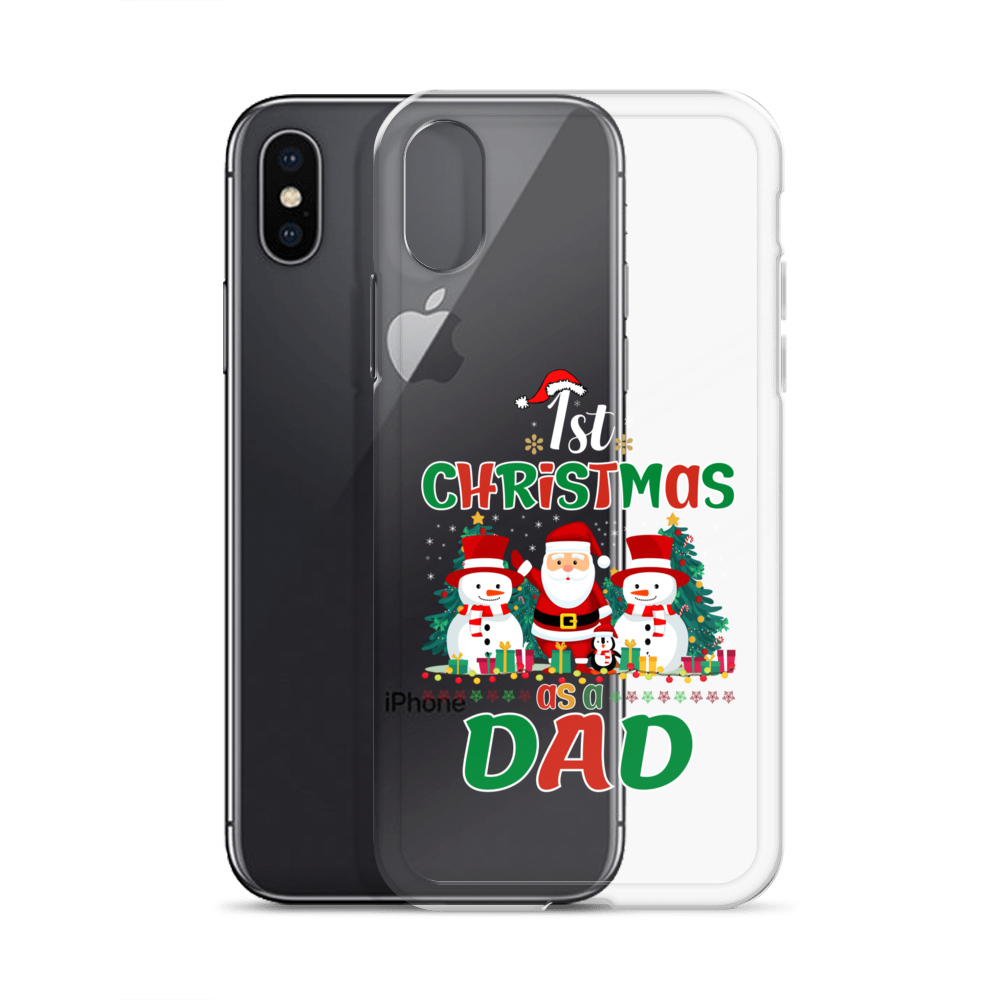 1st Christmas As A Dad Clear Case for iPhone®