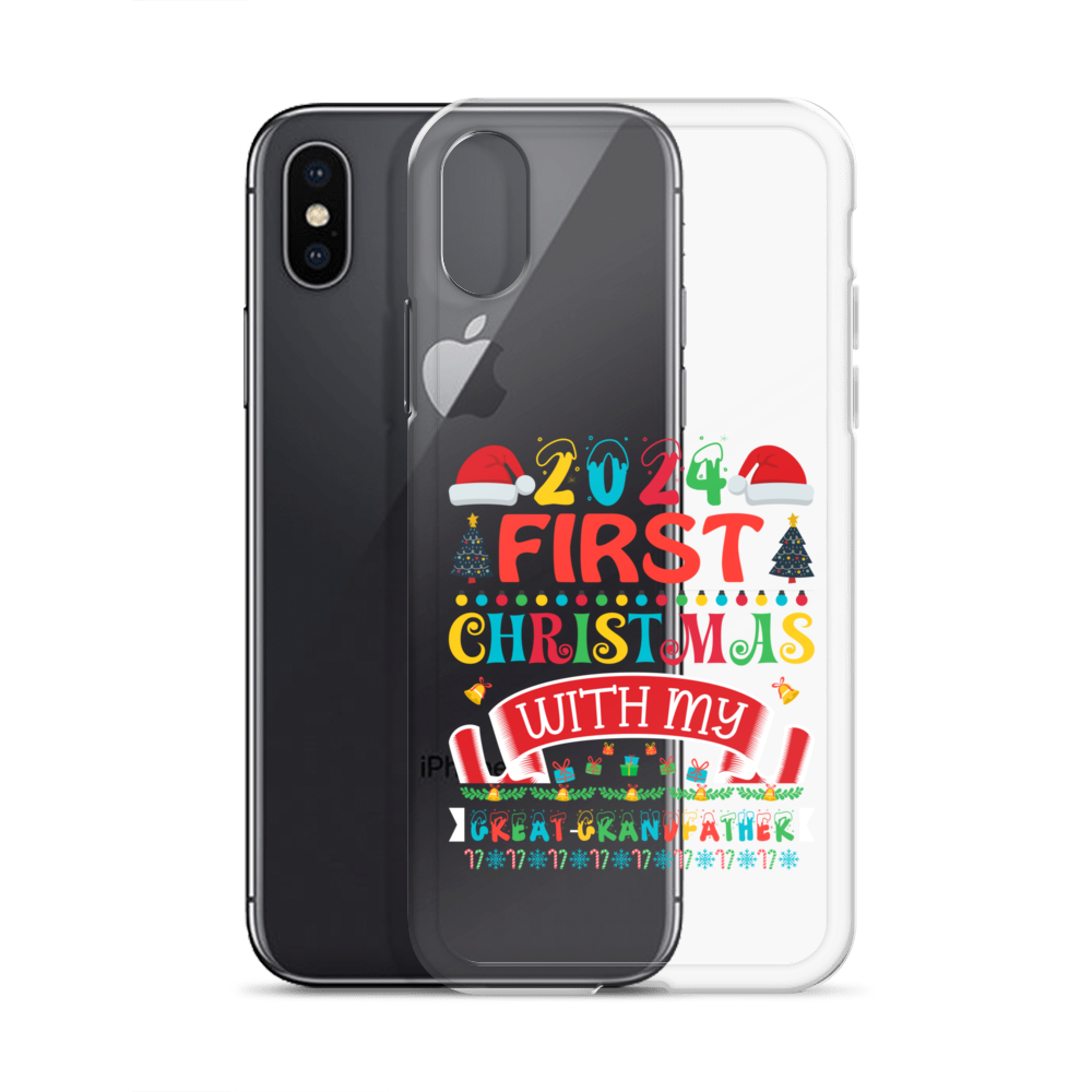 2024 My First Christmas With My Great Grandfather Clear Case for iPhone®