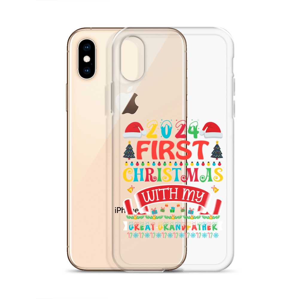 2024 My First Christmas With My Great Grandfather Clear Case for iPhone®