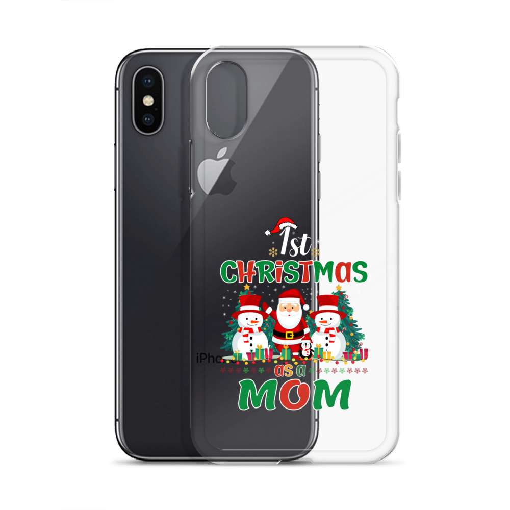 1st Christmas As A Mom Clear Case for iPhone®