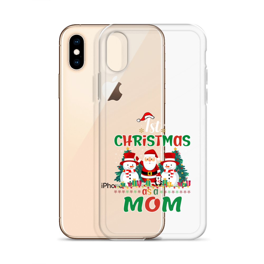 1st Christmas As A Mom Clear Case for iPhone®