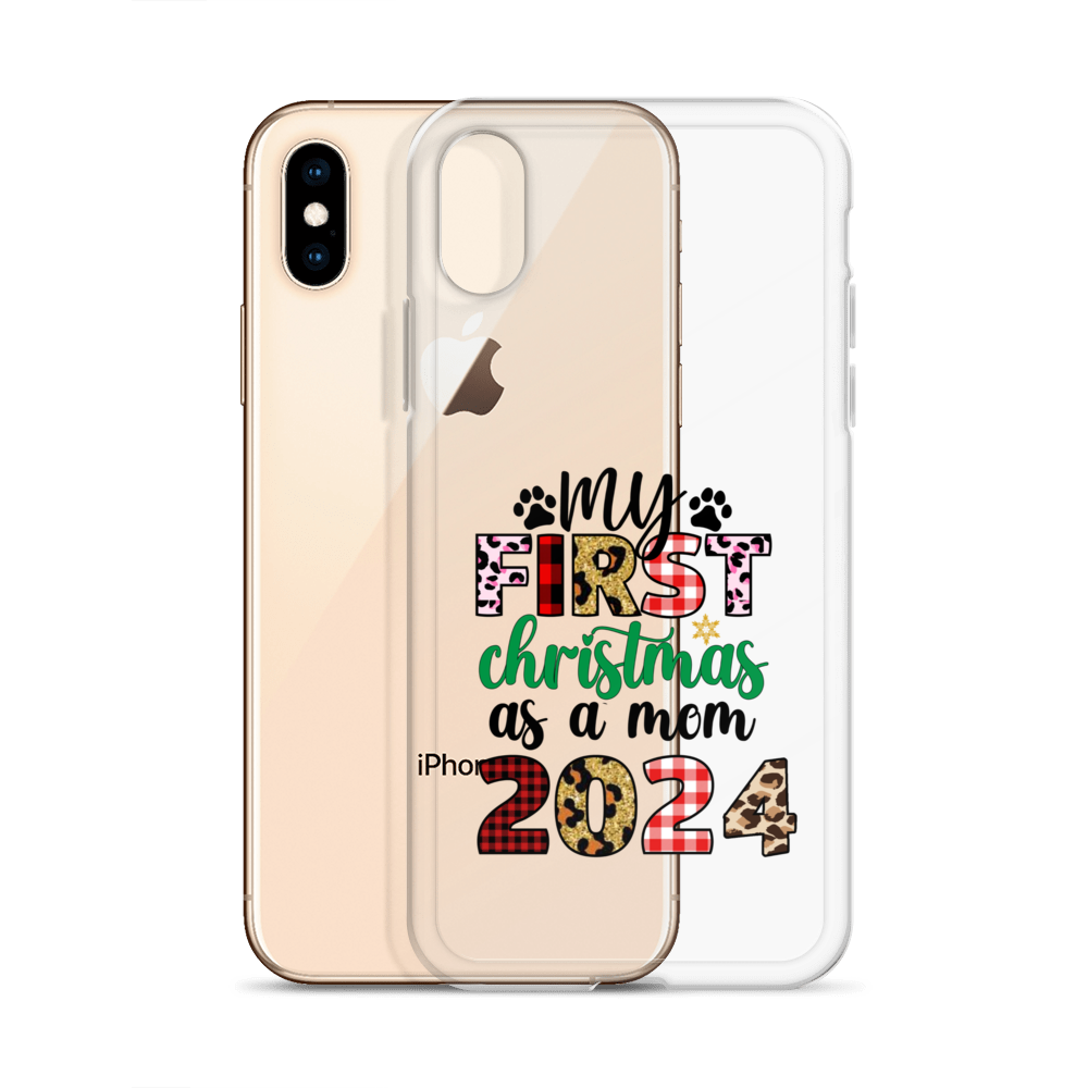 My First Christmas As A mom 2024 Clear Case for iPhone®