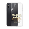 Mother: A Person Who Does The Work Of Twenty For Free Clear Case for iPhone®